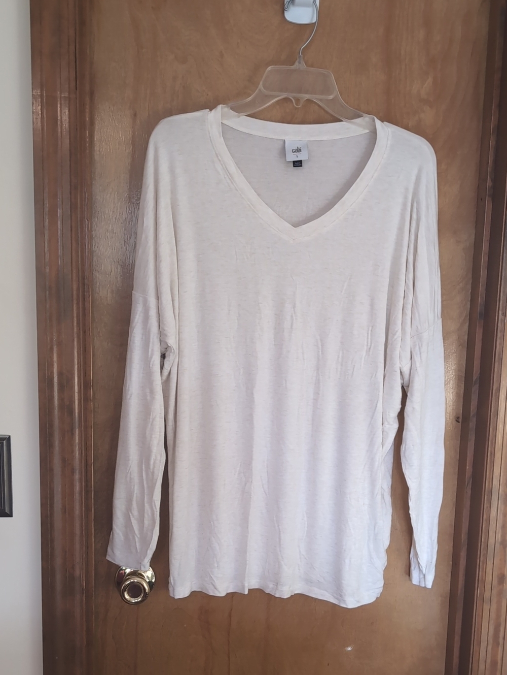 CAbi Serenity  Tee - Heathered Cream- Soft Neutral
